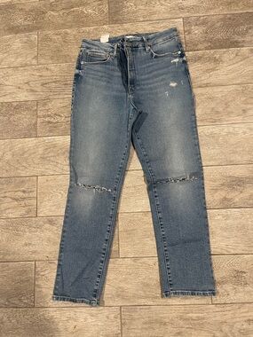 Good American Light Blue Washed Denim Jeans